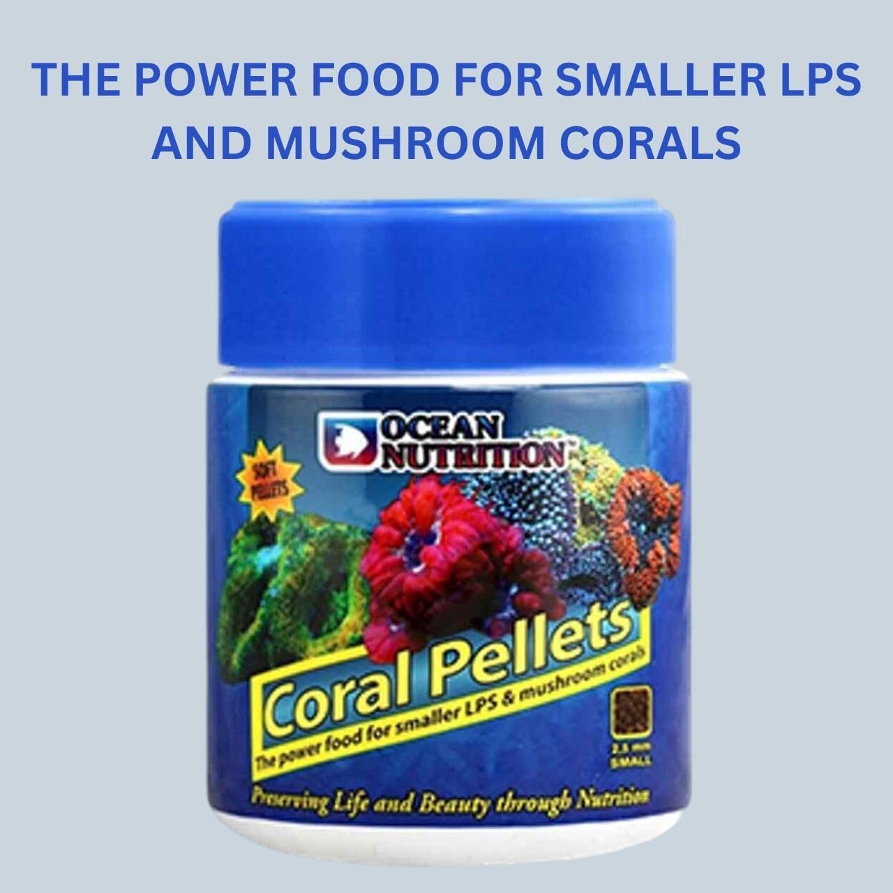 ON+ Coral Pellets (Original from Tunai Store) | The Power Food for Smaller LPS and Mushroom Corals (100gms, Small Pellets)