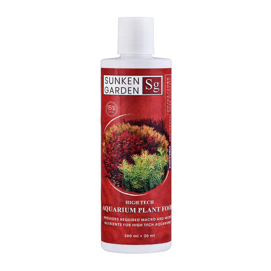 Sunken Garden Vibrance - Dutch-Style Aquarium Fertilizer | All-in-One Formula for Bushy Plant Growth | CO₂ & Non-CO₂ Compatible (200 ml + 30 ml)
