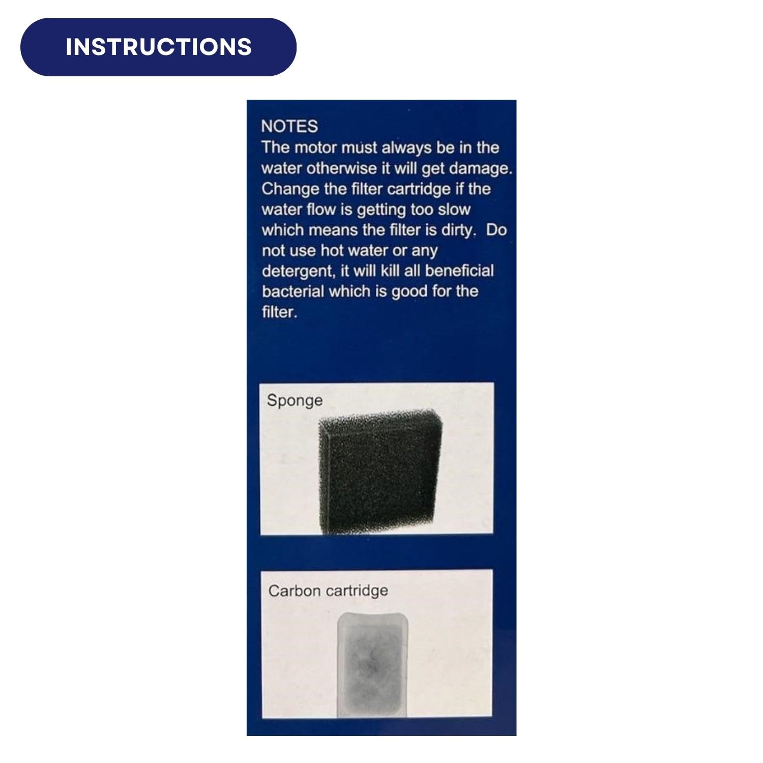 Dophin FC-604 Internal Filter Box for Aquarium Fish Tank | Suitable for Both Fresh and Marine Water | Output: 380L/H | Suitable for Tank Size 75L | (Original from Tunai Store)