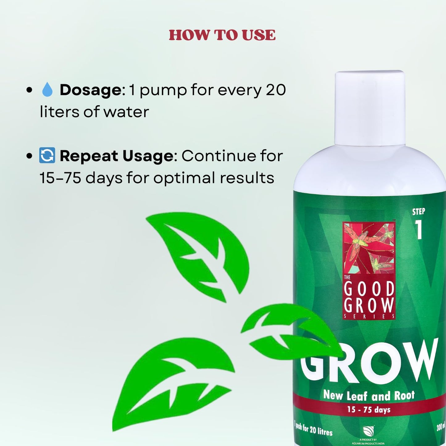 The Good Grow Series Grow | For New Leaves & Roots | Specially Designed to Support Your Plants (300 ml)