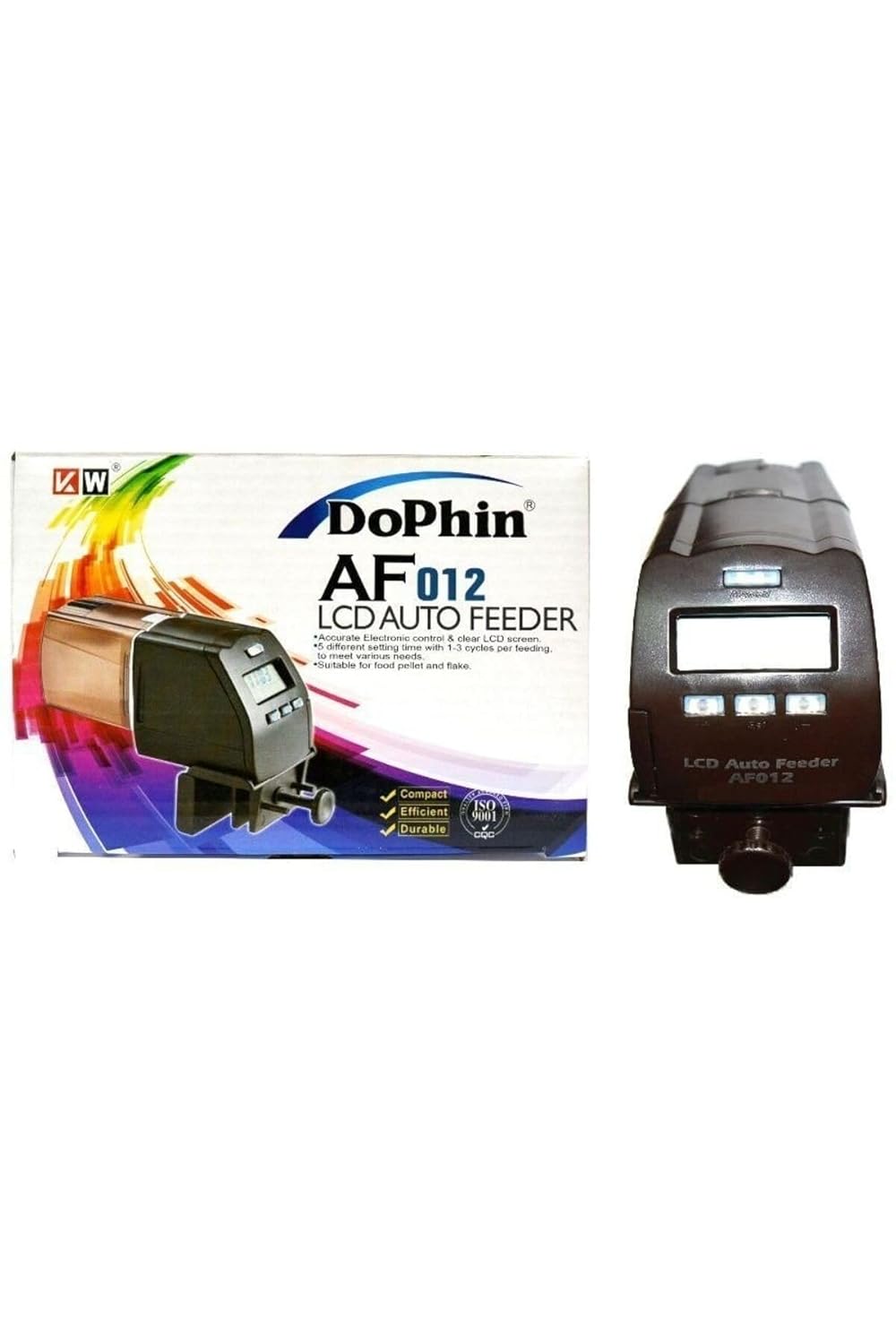 Dophin Af012 Lcd Automatic Plastic Fish Food Timer (Black, Pack Of 1), 6.9 X 10.9 X 15.2 Cm, 485 Gram