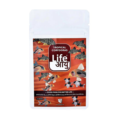 Life AAYU Tropical Corydoras Aquarium Fish Food | Immunity & Metabolism Booster | Ayurvedic Handmade Feed (15 GMS)