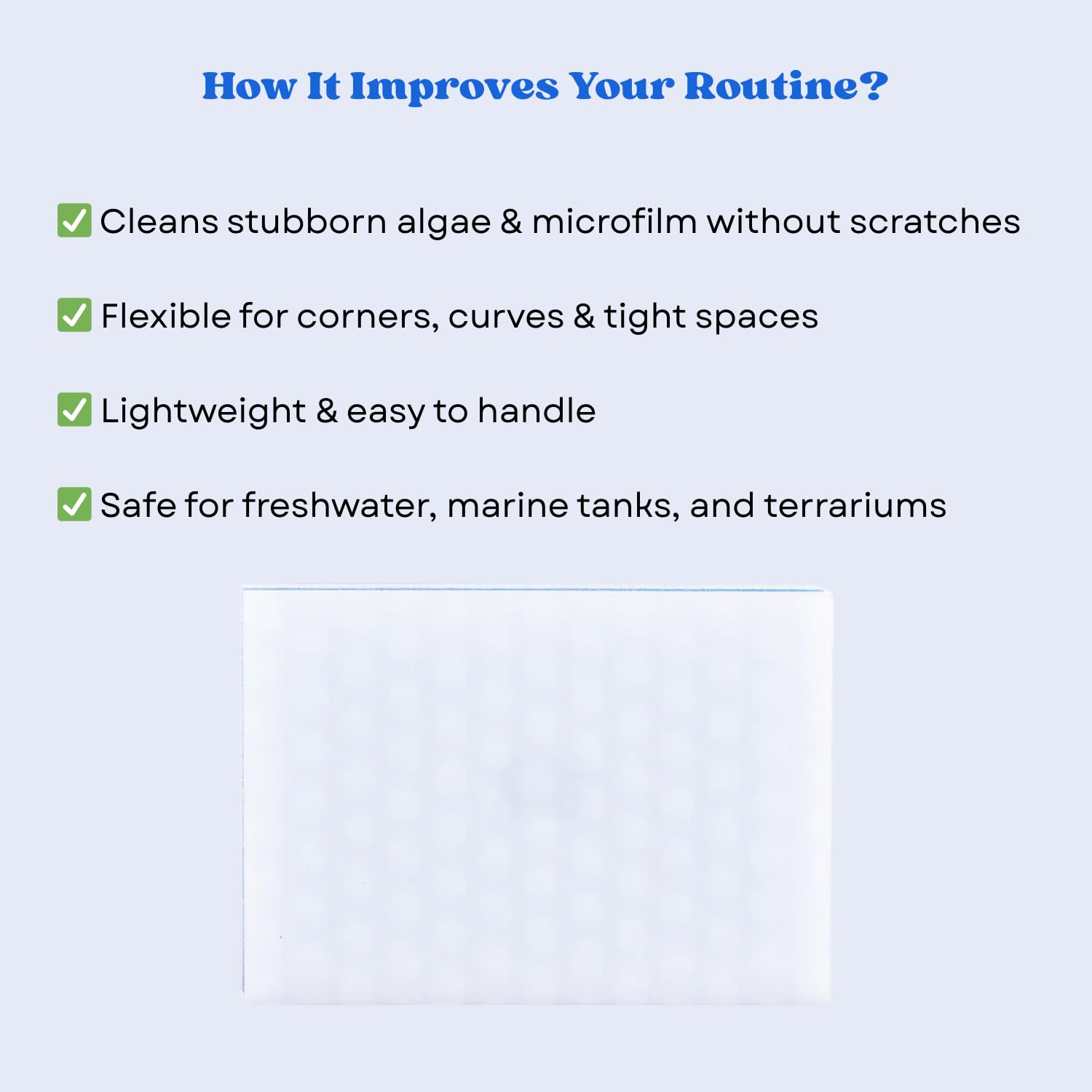 The Scape Right Series MAYA Double Dotted Algae Cleaning Pads | Premium-Grade Aquarium Glass Cleaner (1 Pad)