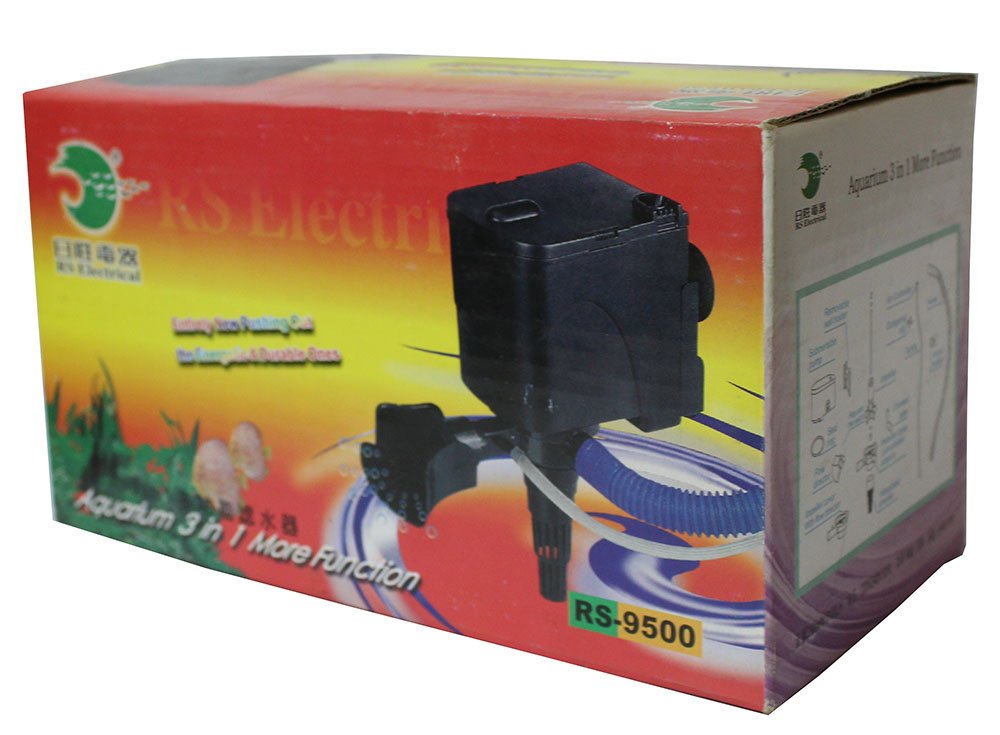 RS Electrical RS-9500 Top 3 in 1 Filter Aquarium with More Function