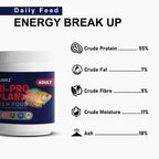 Tunai HI-PRO Plan 55% Protein Reinforced Fish Food |250g, 1mm Pellets| Can be Fed for Medium & Adult Sized Goldfish, Betta. Angelfish, Molly, Tetra, Dwarf Gourami, Small Koi