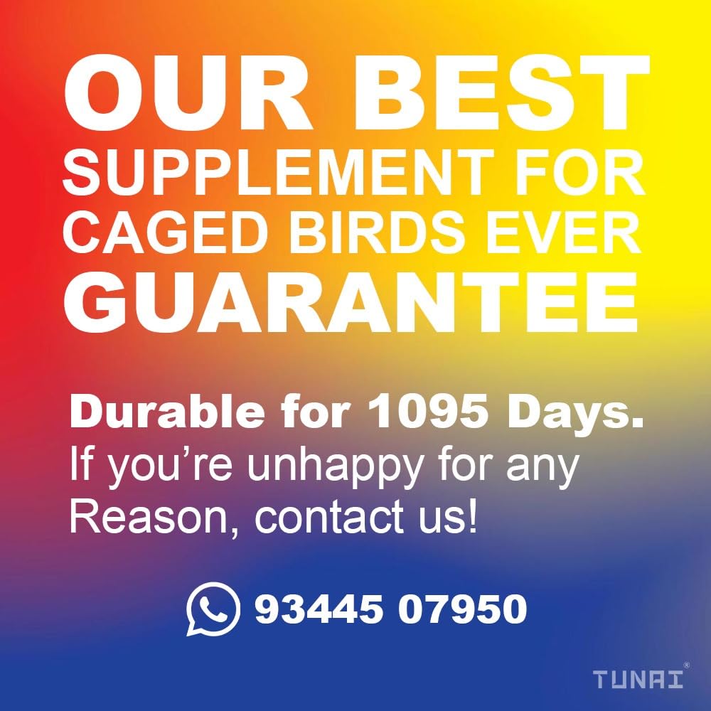 TUNAI V12 Multi Vitamin Booster for All Caged Birds (250g, V12)