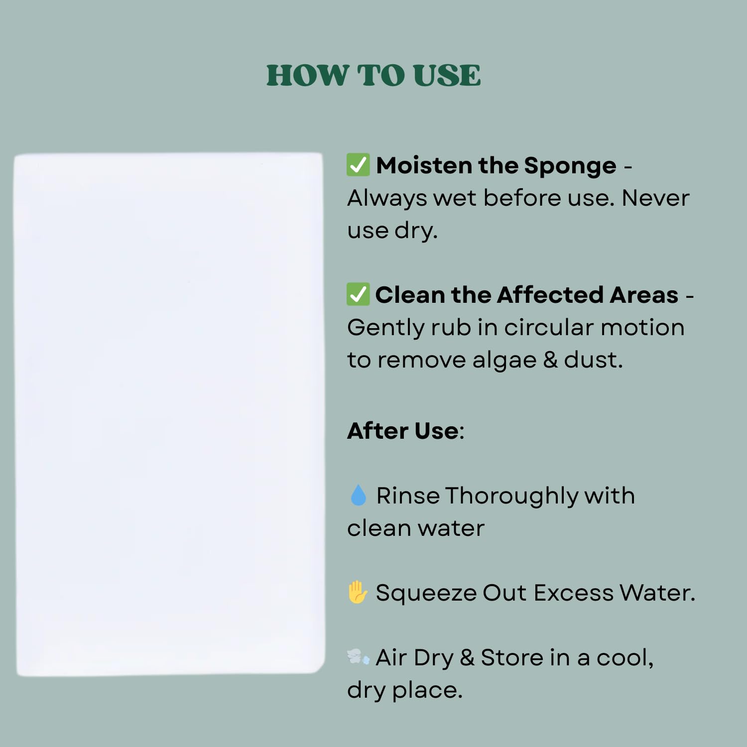 The Scape Right Series MAYA Algae Cleaning Pads for Aquarium | Safe for Acrylic & Glass Aquariums (1 Pad)