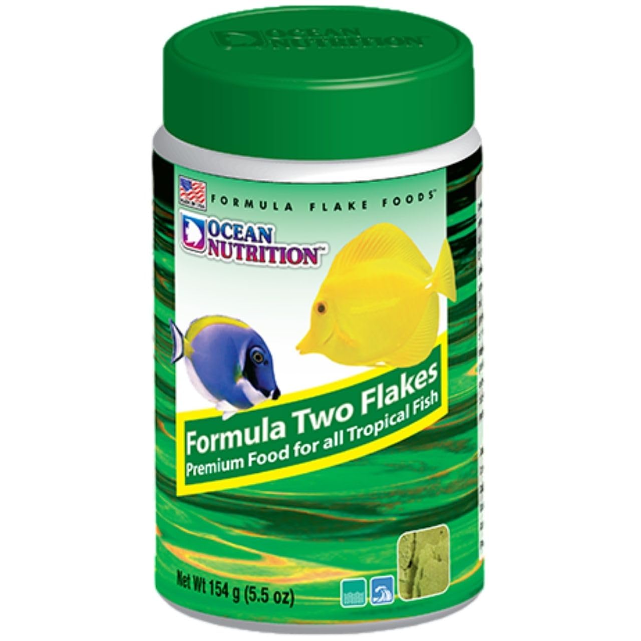 ON+ Formula Two Flakes Fish Food (Original from Tunai Store) | Premium Flake Food for All Tropical Fish (156gms, Flake)