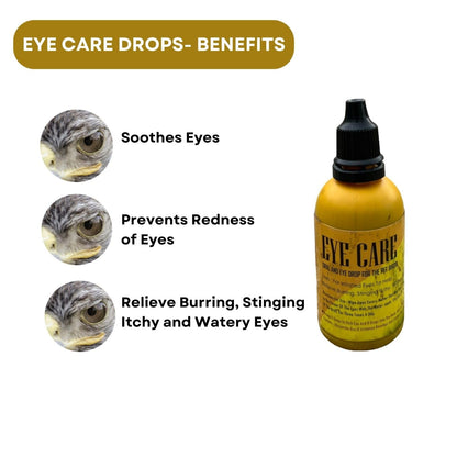 SF+ Pet Birds Eye Care and Anti Pox Health Supplements | Combo of 2 (50ml Each) | Original from TUNAI Store