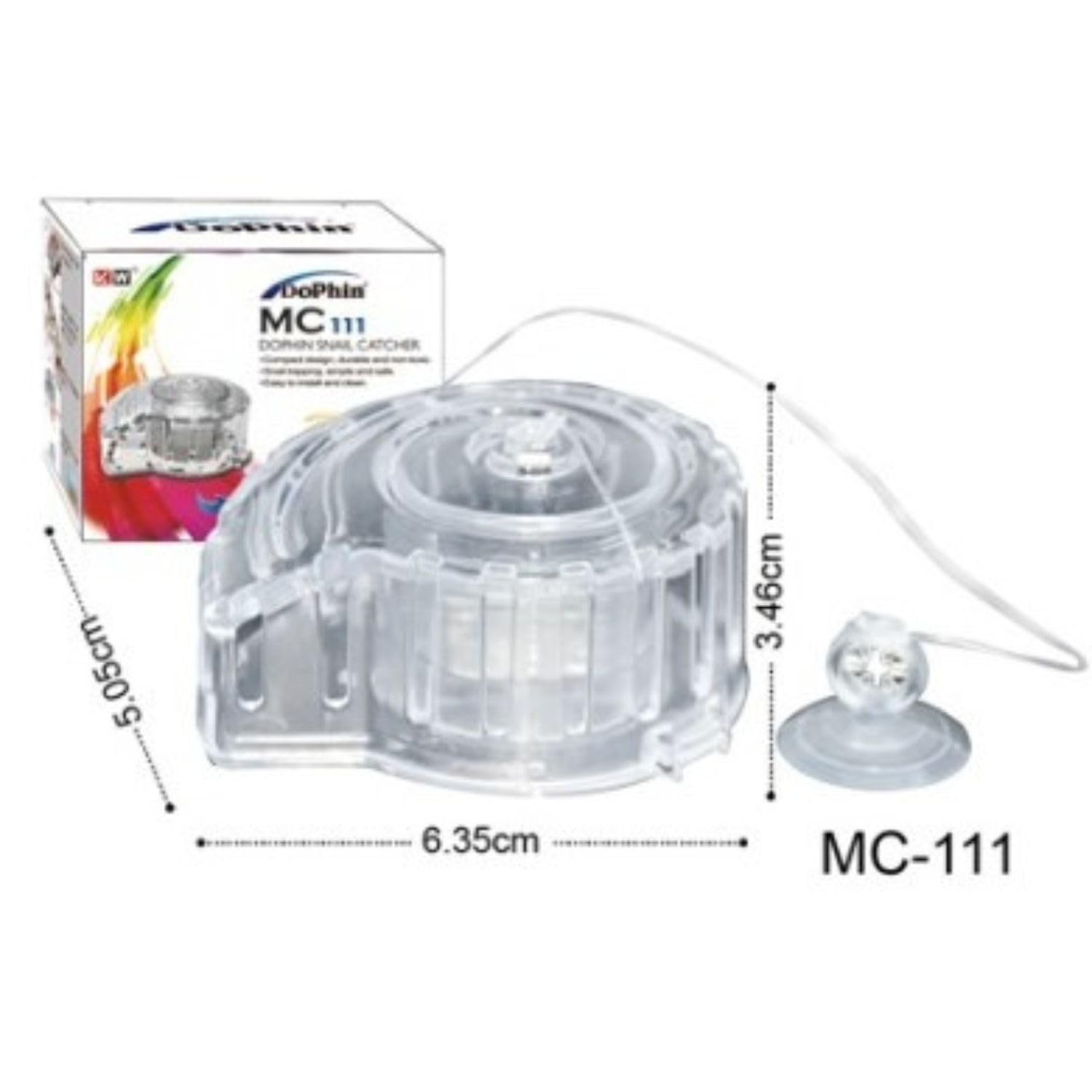 TUNAI Dophin MC111 Snail Catcher for Aquarium Fish Tank | Innovative Design | Capture and Remove Unwanted Snails | Ideal for Saltwater and Freshwater Aquariums | (Original from Store)