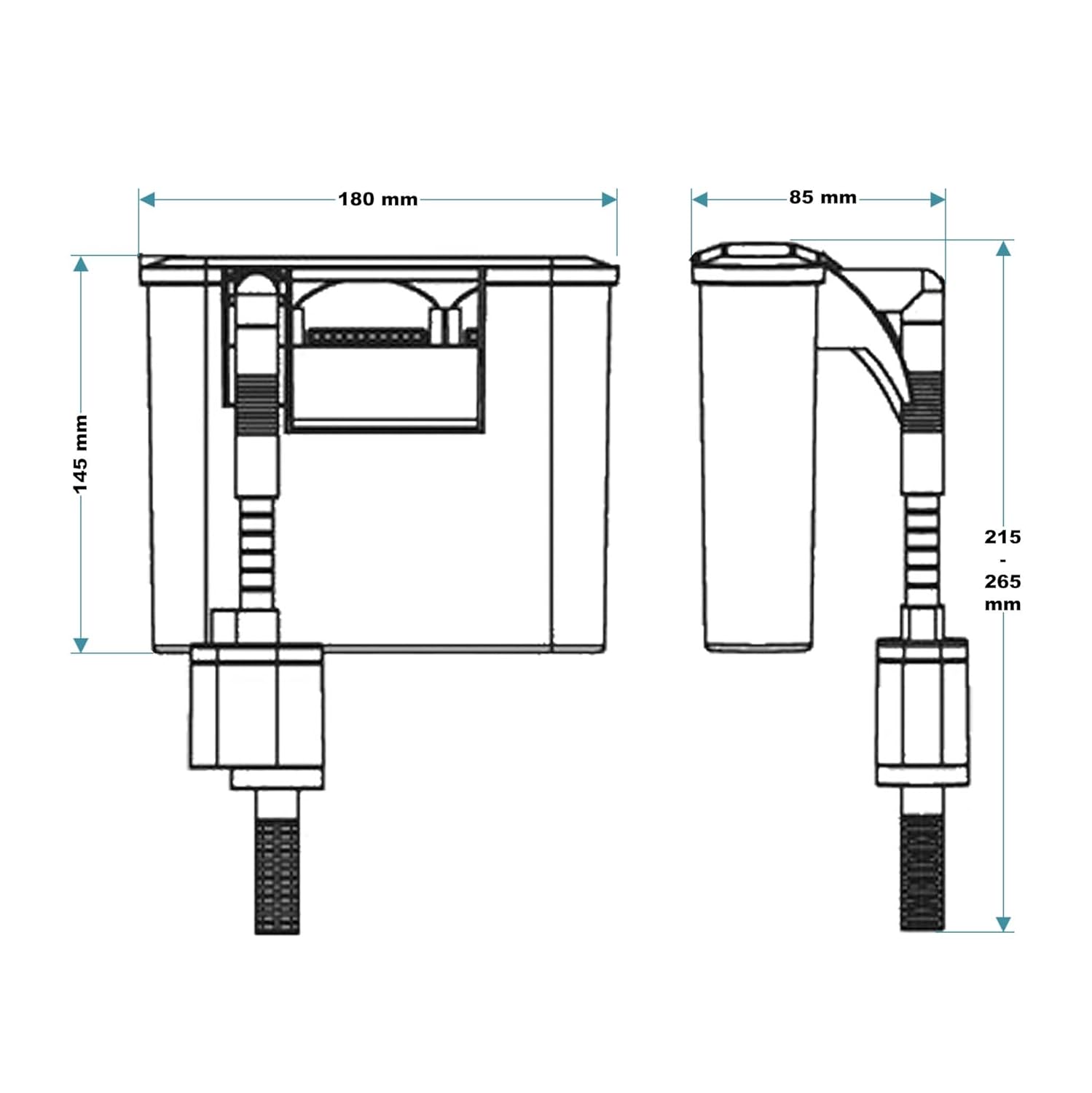 SunSun HBL-303 Tech and Toy Hang on Power Slim Filter, 1 Piece