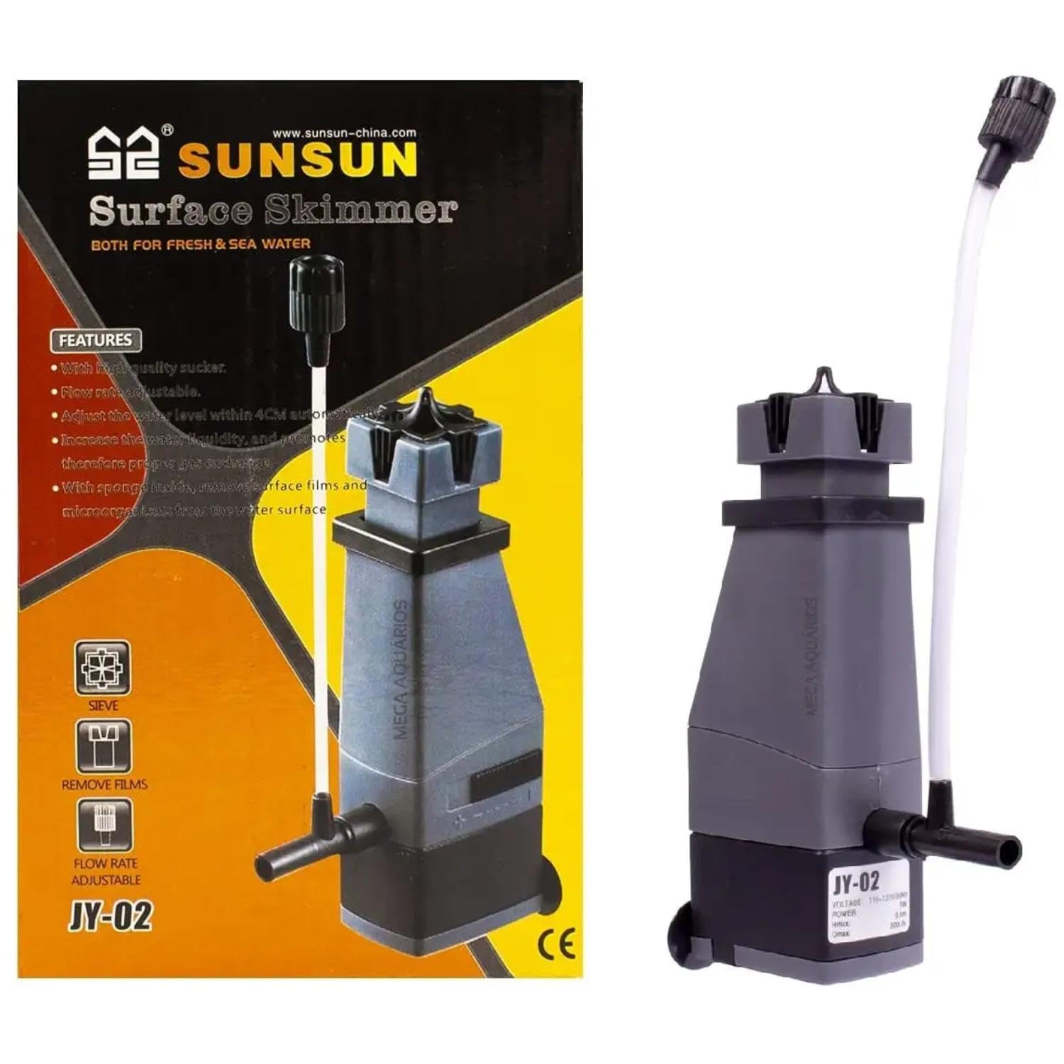 SUNSUN Surface Skimmer for Both Sea and Fresh Water | JY-02 |Aquarium Accessories | Original from TUNAI Store