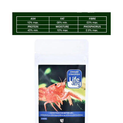 Life AAYU Dwarf Crayfish Orange Food | Breeding, Molting & Growth Booster | Handmade Ayurvedic Formula (15 GMS)