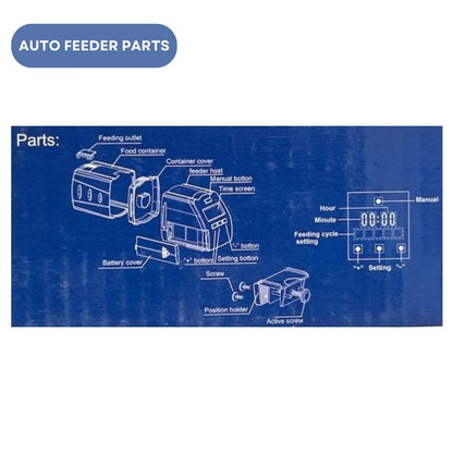 Dophin AF012 LCD Aquarium Auto Feeder | Electric Control and Clear LCD Screen | Suitable for Food Pellets and Flakes | (Original from Tunai Store)