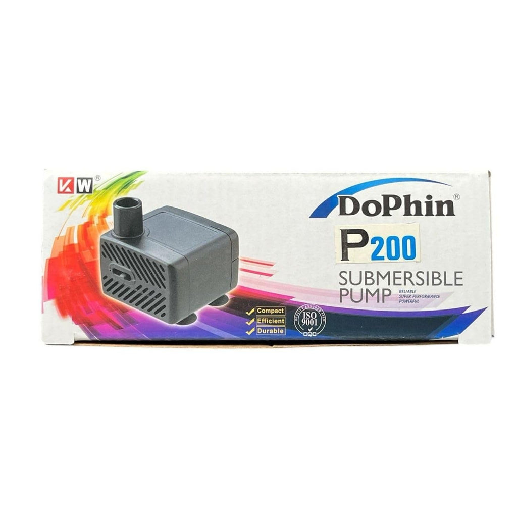 Dophin P200 Submersible Small Pump for Aquarium Fish Tank Fountain | Compact, Reliable and Durable | Output: 300/300L/H | Suitable for Tank Size 60L | (Original from Tunai Store)
