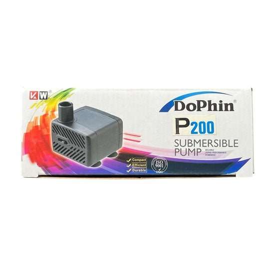 Dophin P200 Submersible Small Pump for Aquarium Fish Tank Fountain | Compact, Reliable and Durable | Output: 300/300L/H | Suitable for Tank Size 60L | (Original from Tunai Store)