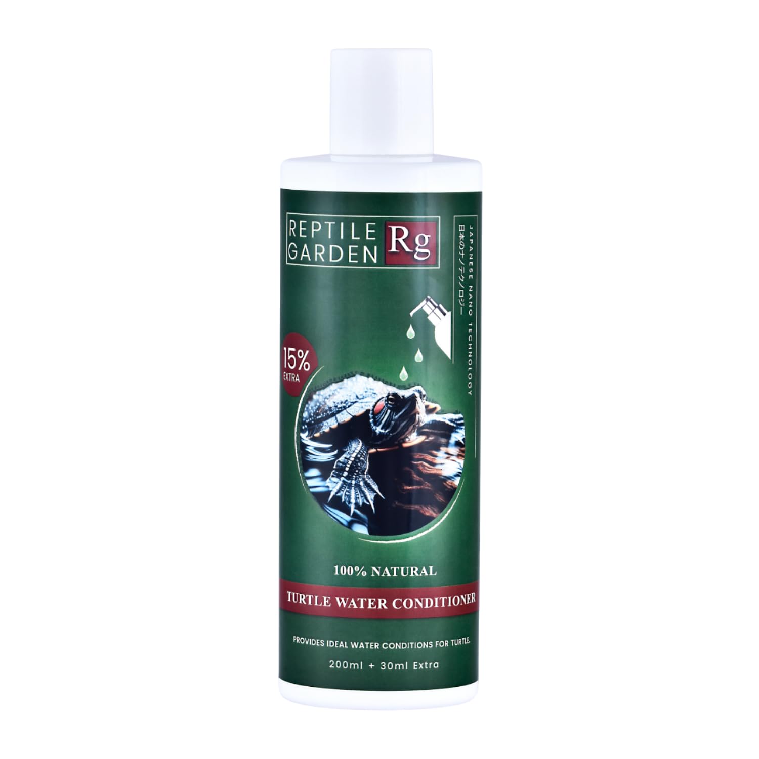 Reptile Garden Turtle Water Conditioner | Ideal Care for Aquatic Turtles | Supports Overall Health and Vitality (200 ml + 30 ml)