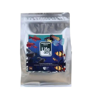Life AAYU Premium Breeder Bits for Fish | Improve Health, Boosts Immunity, and Enhance Natural Coloration (1 KG, Medium Bits)