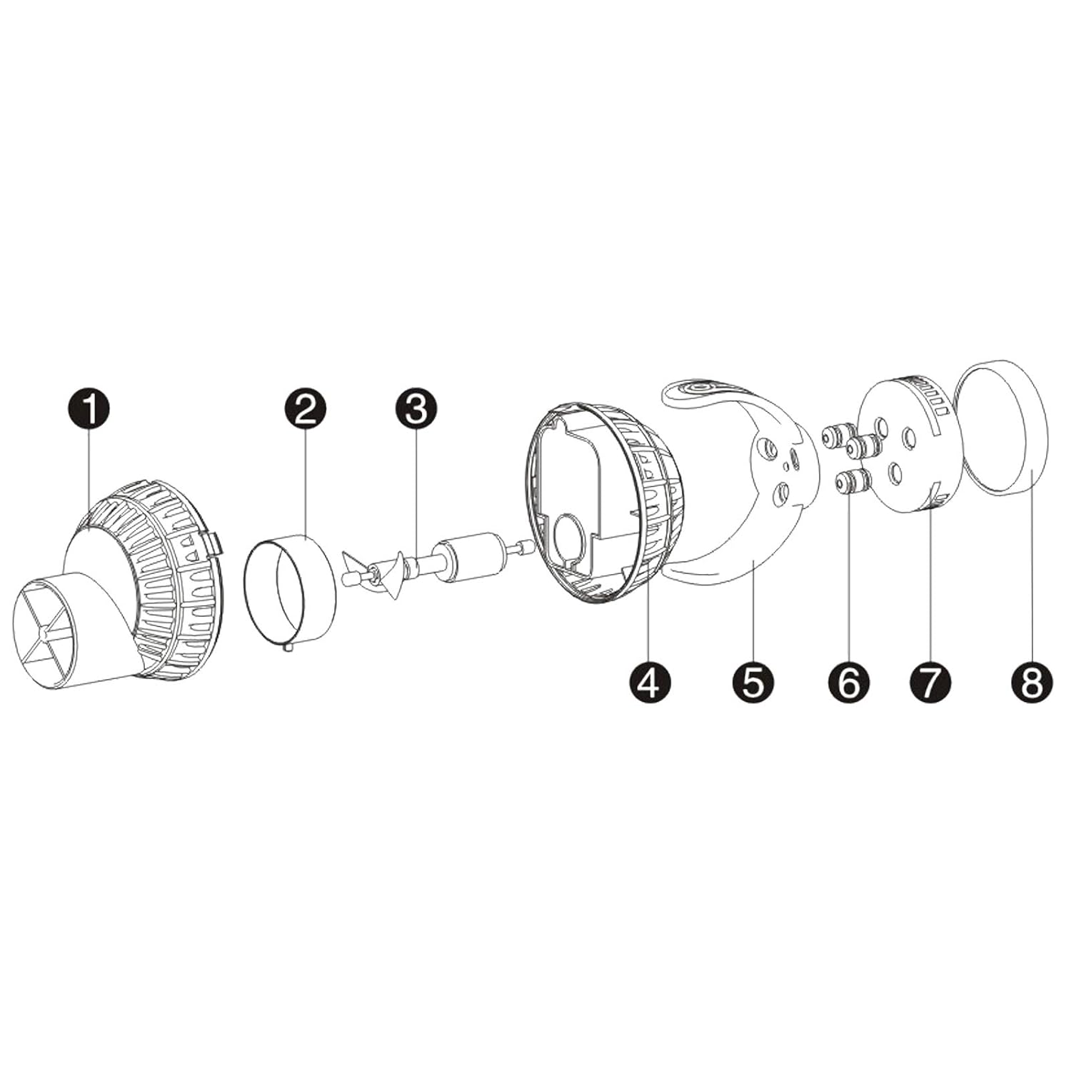 SunSun JVP-131 8W 1585gph Wavemaker with Magnet