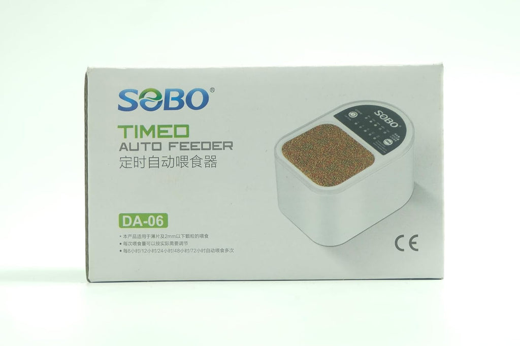SOBO DA-06 Timed Auto Feeder for Aquarium Fish Tank Suitable for Food Flakes and Below 2mm Granules Auto Feeding Every 9/12/24/48/72 Hours