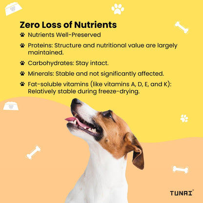 Tunai Premium Freeze Dried Treats for Adult Dogs & Weaning Puppies, 30g (Mini, Chicken Liver)