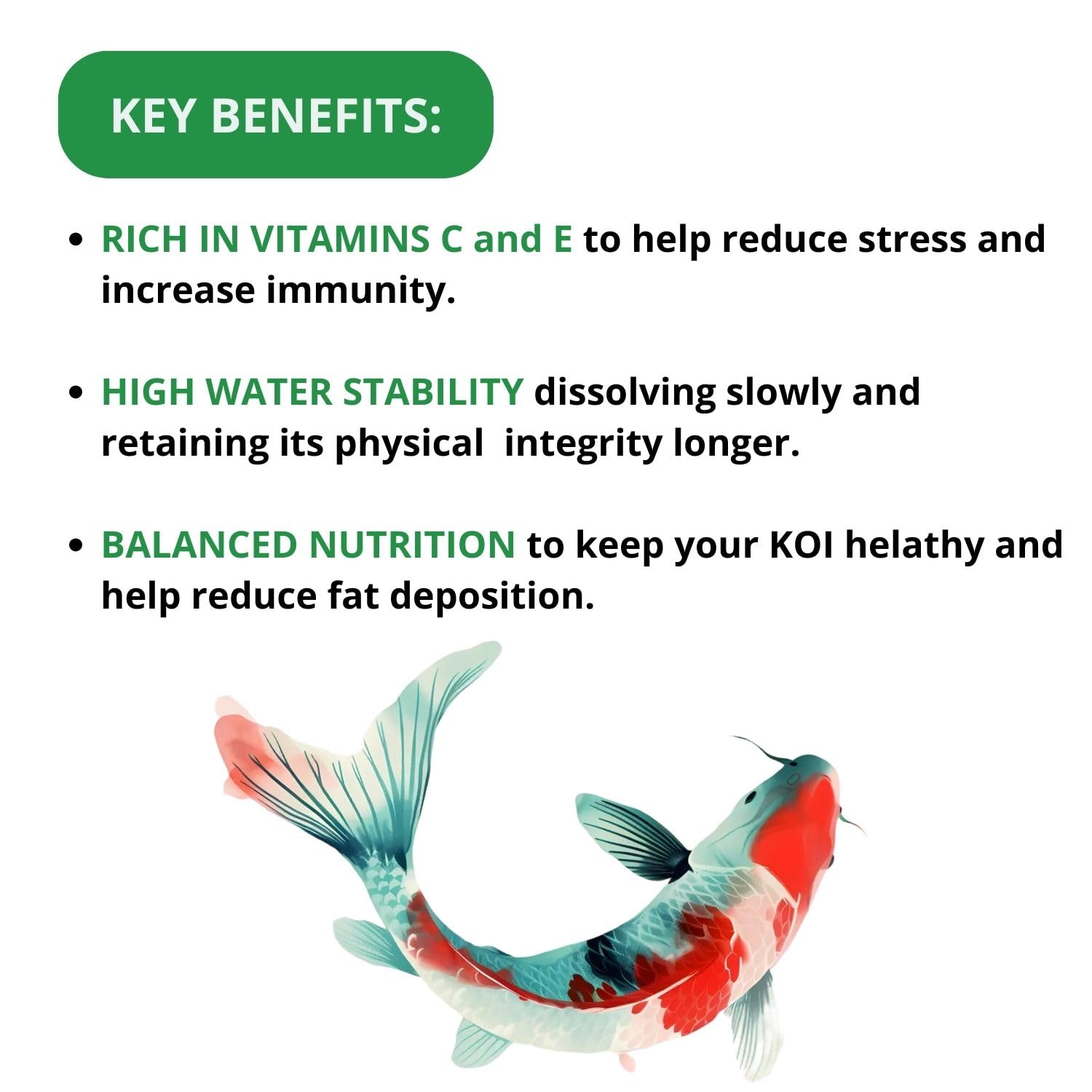 Optimum HI-PRO Staple Specialist's Koi Fish Food (Original from TUNAI Store), Medium Pellet, 1.5 Kg (1.5Kg, Medium Pellets)