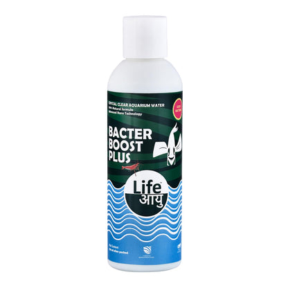 Life AAYU Bacter Boost Plus Supplement | Natural Aquarium Bacteria Starter for Clear Water | Ammonia Control Eco Balance | 100% Shrimp Safe | (200 ml)