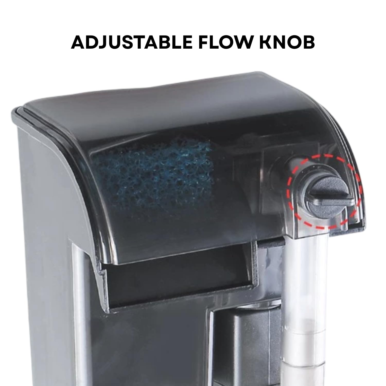 TUNAI S0B0 WP-607H Hanging Filter for Aquarium Fish Tank | Mechanical, Chemical and Biological Filtration | Ideal for Freshwater & Marine Water Tank | Power: 12W | F.Max: 600L/H