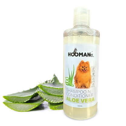 TUNAI 2in1 Purpose Shampoo & Conditioner for All Dog Breeds (Aloe Vera - 500ml)