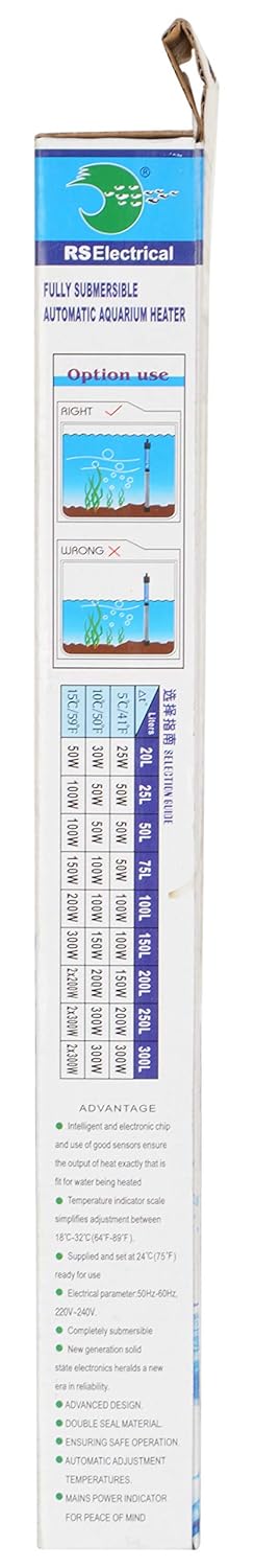 RS Electrical Aquarium Heater 300 Watt