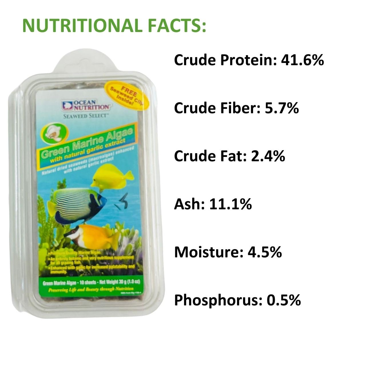 ON+ Green Marine Algae with Natural Garlic Extract 30g | Originally from TUNAI Store