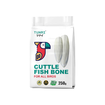 Tunai Cuttle Fish Bone for Birds | 250g | Love Birds, Budgies, Lori, Conures, Parrots, Cockatiels, Canaries, Finches, Amazons, Cockatoos, Macaws