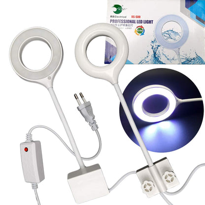 Rs Electrical Aquarium Fish Bowl Clip On Clamp Led Light Lamp For Small Fish Tanks Super Bright Blue White Led - 6.4W Energy Saving By Visual Arrest, Pack of 1