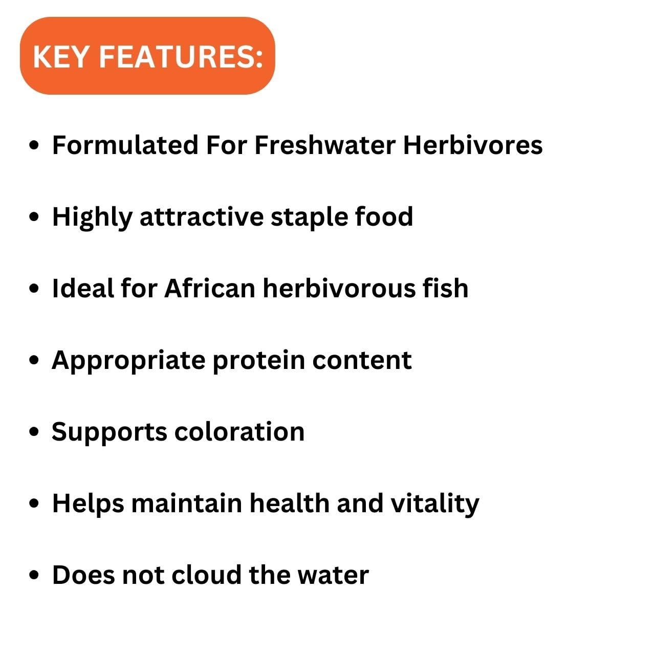 ON+ Cichlid Vegi Formula Flakes Fish Food (Original from Tunai Store) | Extremely Attractive Flavor for All Fishes (34gms, Flakes)