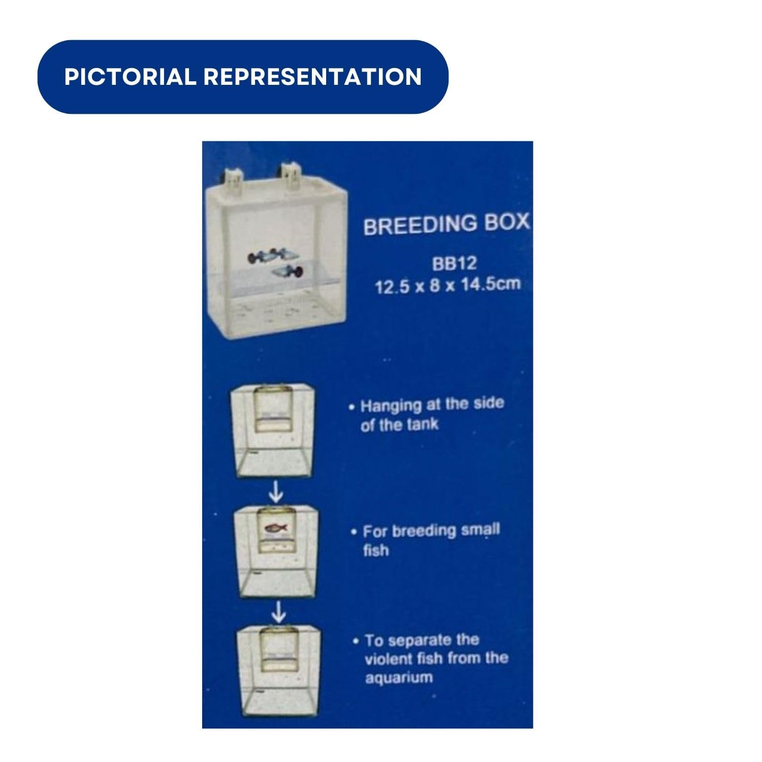 Dophin BB12 Breeding Box for Small Fish | Aquarium Isolation Box | Small Fish Aquarium Tank | (Original from Tunai Store)