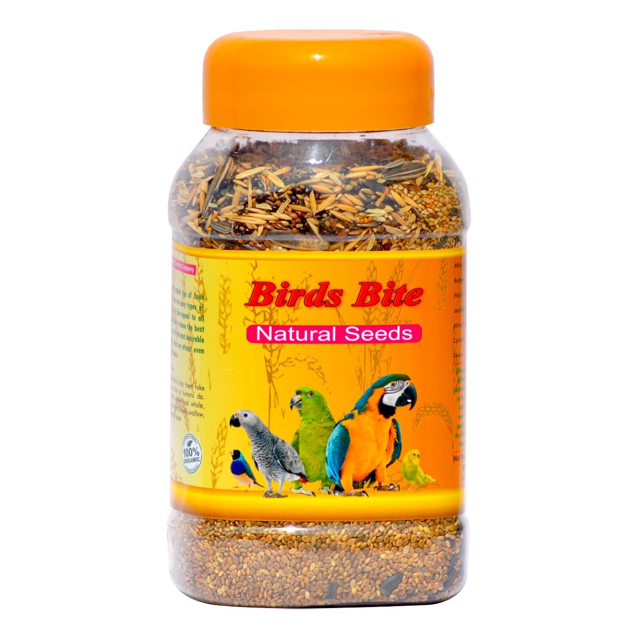 SF+ Natural Seeds Birds Bite | 1KG | Bird Food for All Birds Like Love Birds, Cockteils, Finches, Conures, Parrots, Macaws, Senegals, Parrots