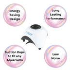 S0B0 SB-830A Air Pump for Aquarium Fish Tank | Energy Saving Design | Long Lasting Performance | Super Silent Design | Single Outlet | Power: 5W | F.Max: 6L/min | Original from Tunai Store