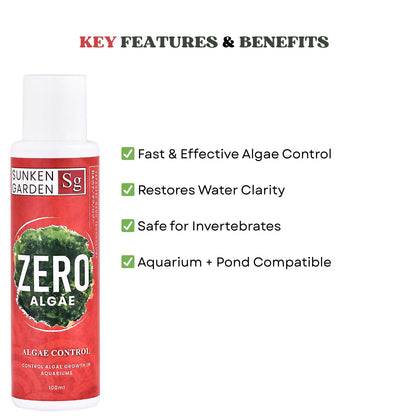 Sunken Garden Zero Algae | Algae Control Solution (100 ml)
