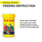 SF+ Twin Pack Bird Booster + Bird Care (Pack of 2),Healthy Supplement Fortified with Vitamins for Love Birds, Cockteils, Finches, Conures, Parrots, Macaws, Senegals, Parrots