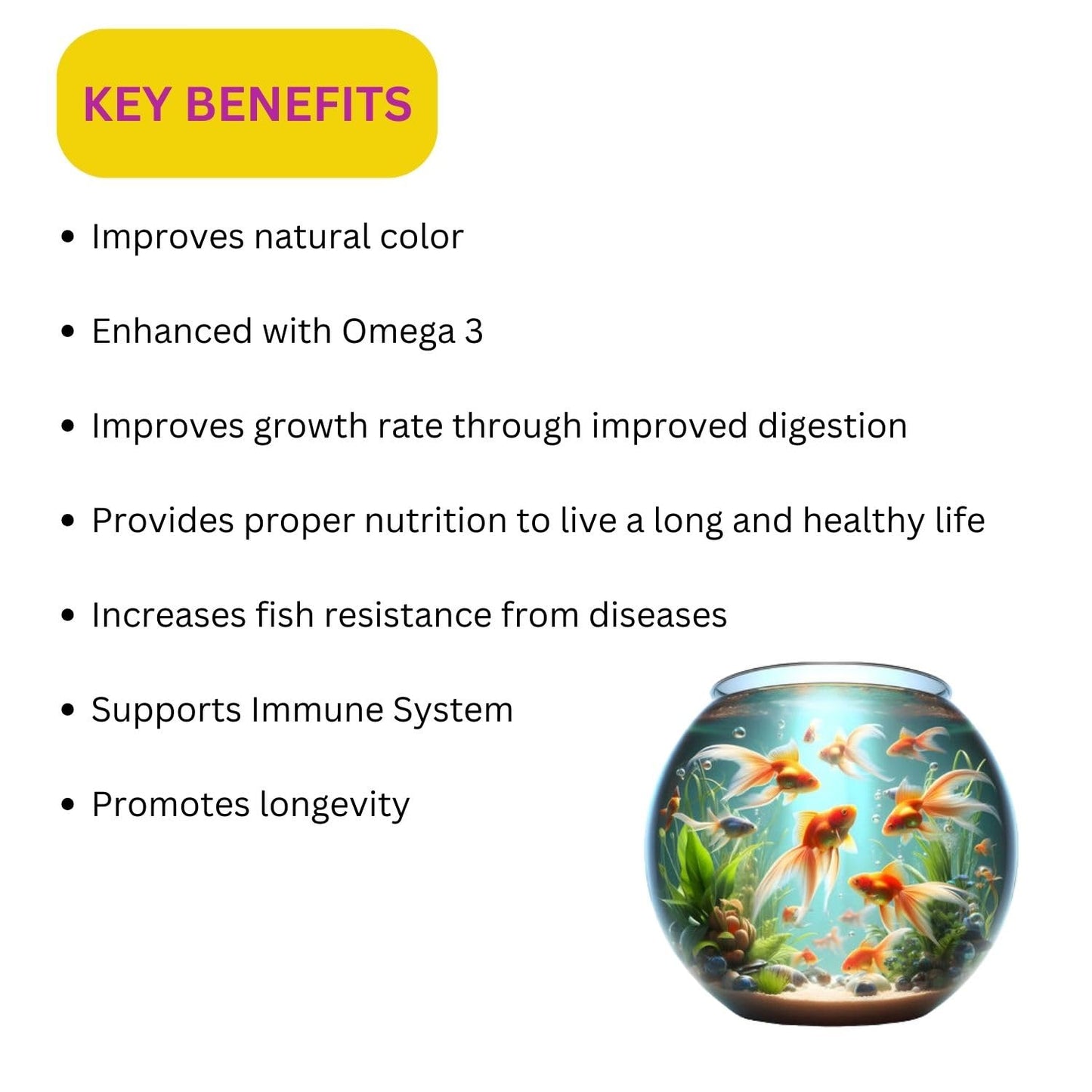 SF+ Hi-Color Tropical Fish Food | Overall Health and Vitality of Tropical Fishes | Originally from TUNAI Store (100gms, Pellets)