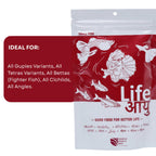 Life AAYU Red Fish Food | Ayurvedic Color Booster with Anchovy & Paprika | for All Fish Sizes | (Small, 100gms)
