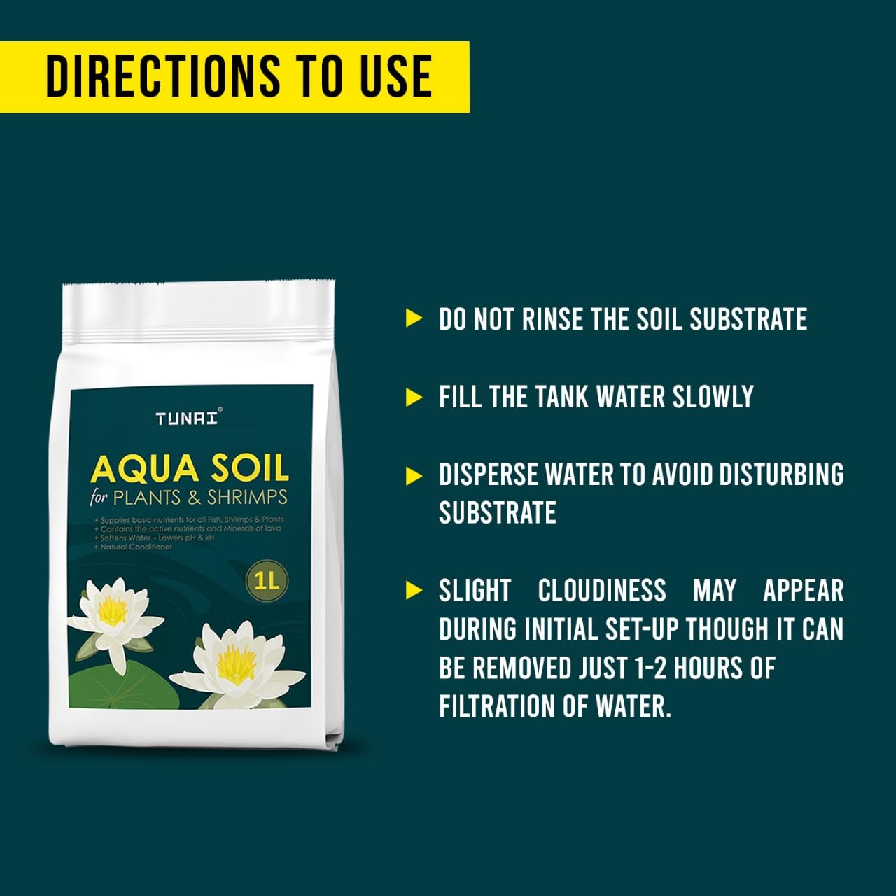 Tunai Shrimp and Planted Aquarium Soil |1 Liter| Fortified with Rich Source of Lava from Japan, Assist in Setting Ideal Habitat for Fish, Cherry Shrimps, and Snails