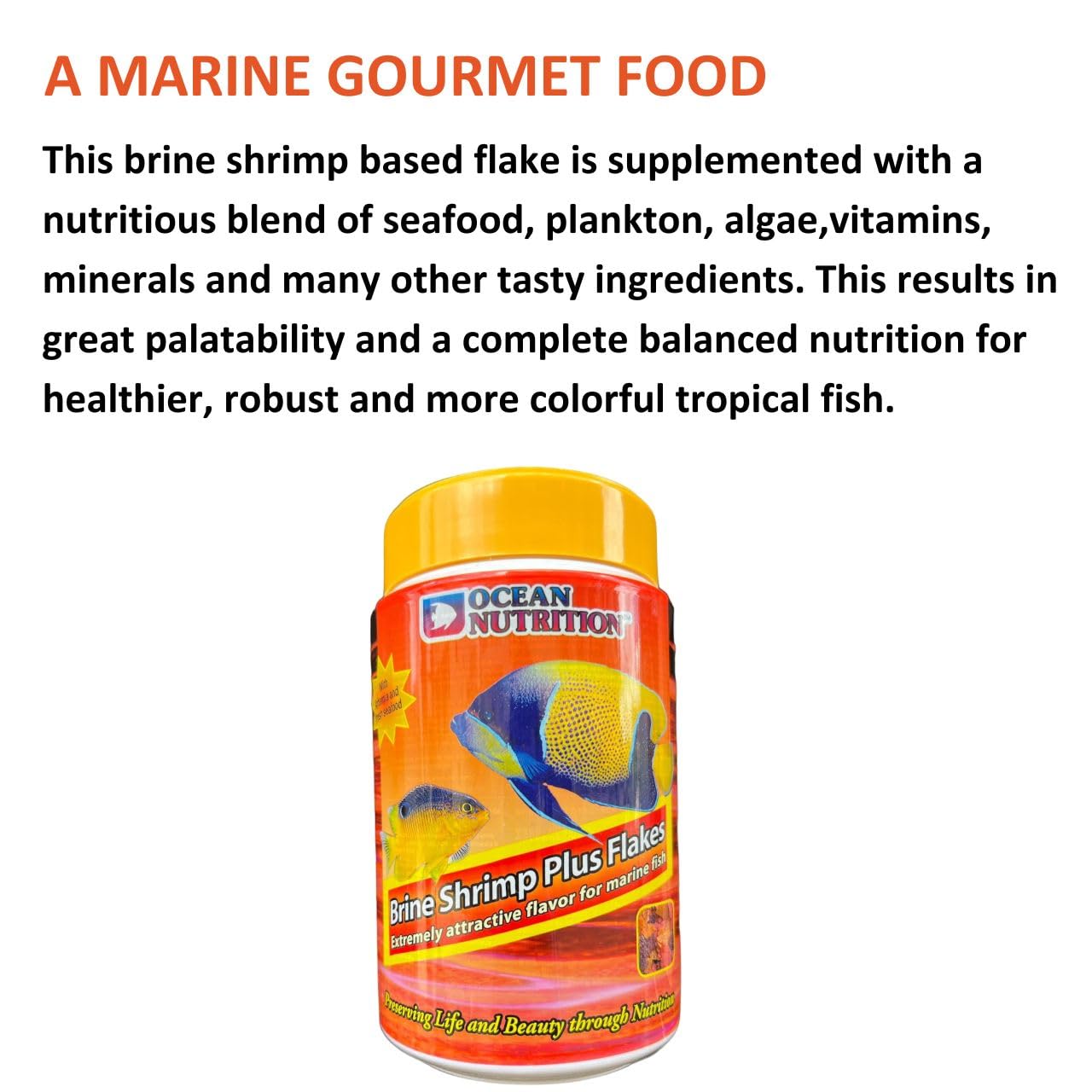 ON+ Brine Shrimp Plus Flakes Fish Food | 156 GMS | Originally from TUNAI Store (156 GMS, Shrimp)