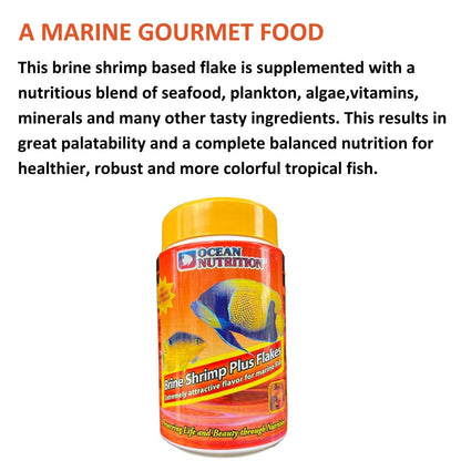 ON+ Brine Shrimp Plus Flakes Fish Food | 156 GMS | Originally from TUNAI Store (156 GMS, Shrimp)