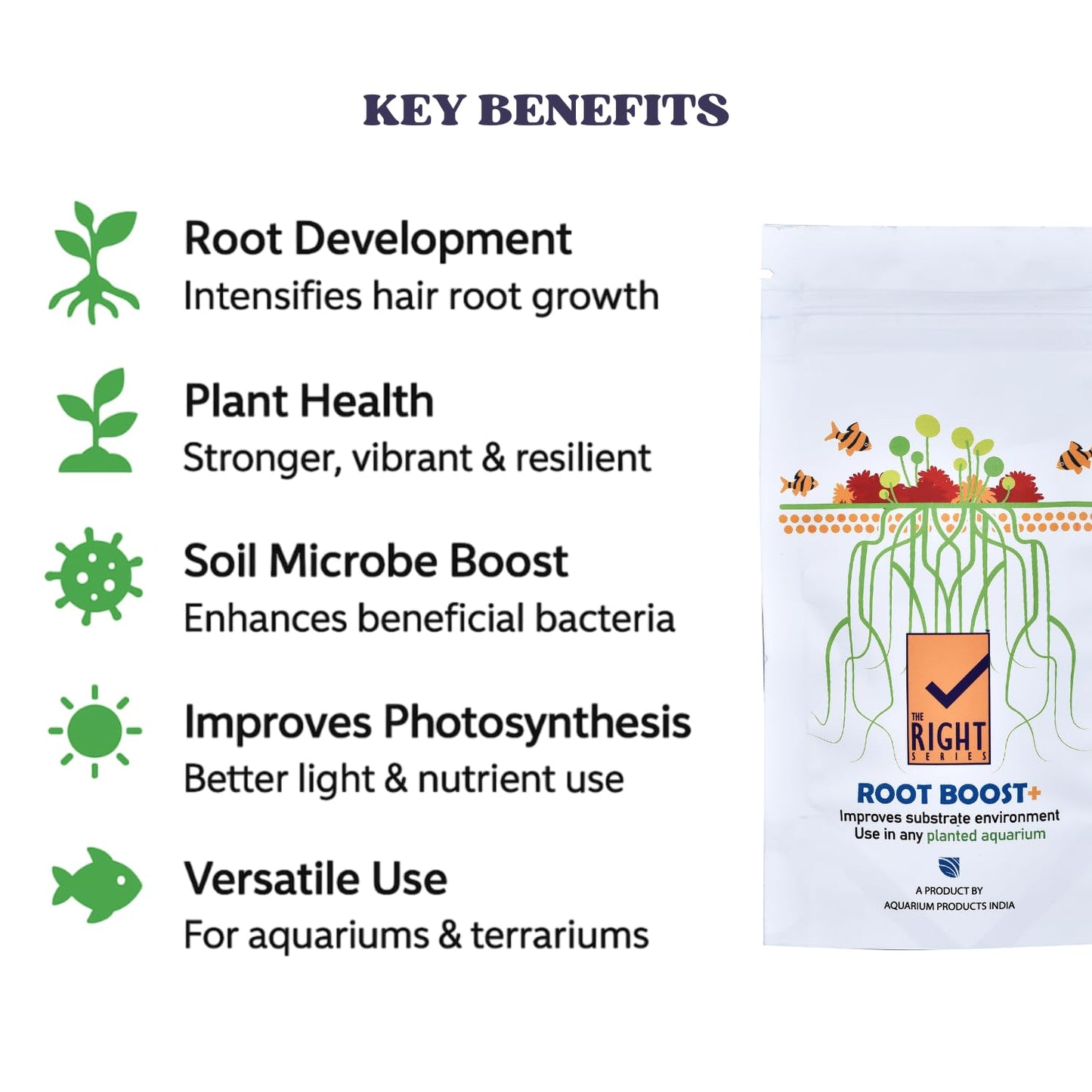 The Plant Right Series Root Boost + | Enhance Plant Growth and Root Development | (18 gms)