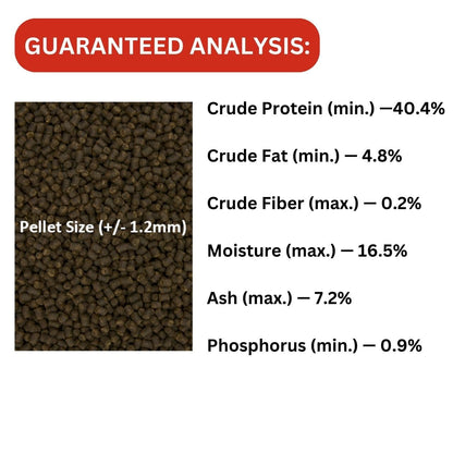 ON+ Cichlid Vegi Pellets Fish Food (Original from Tunai Store) | Special Formula for Herbivorous and Omnivorous Cichlids (100gms, Small Pellets)