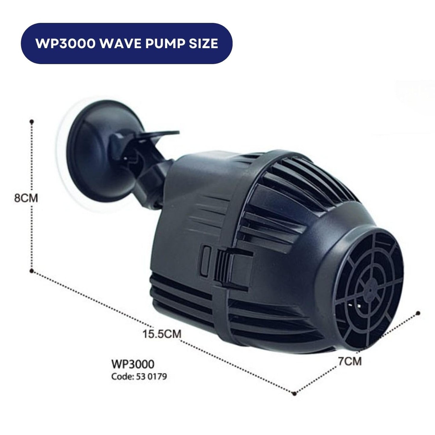 Dophin WP3000 Wave Pump for Aquarium Fish Tank | Output: 5000L/H | Suitable for Tank Size 190-380L | (Original from Tunai Store)