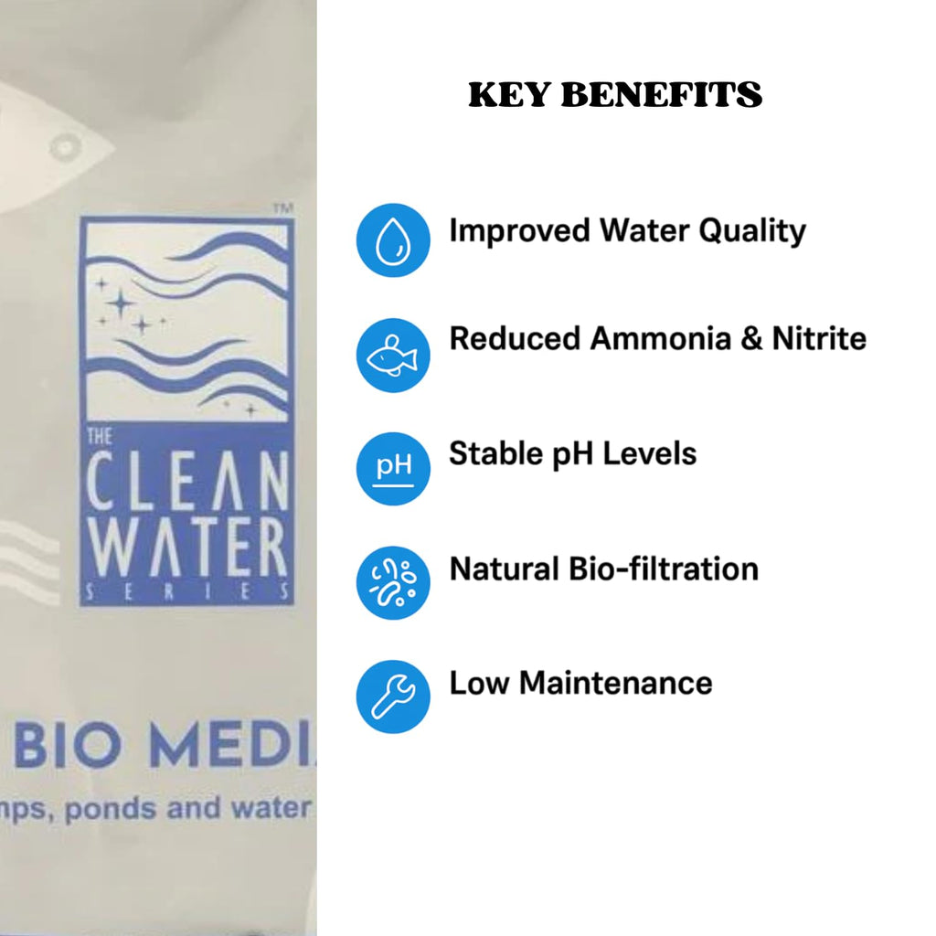 The Clean Water Series Sump Media for Aquarium | Natural Stone Filtration for Aquatic Bliss (2L/1Kg)