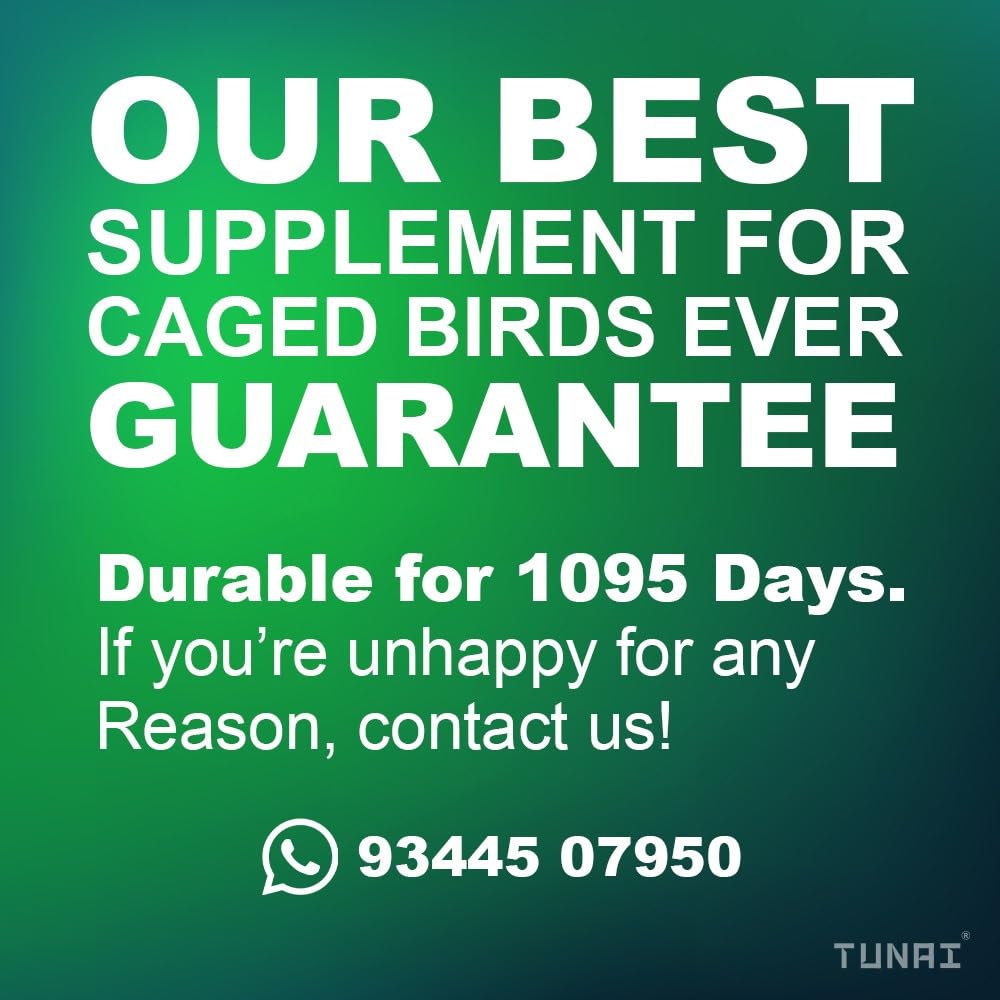 TUNAI Combat-P for All Caged Birds | 250g | Assist in Regulating Gut Health, Feather Growth and A Great Supplement for Breeding Birds