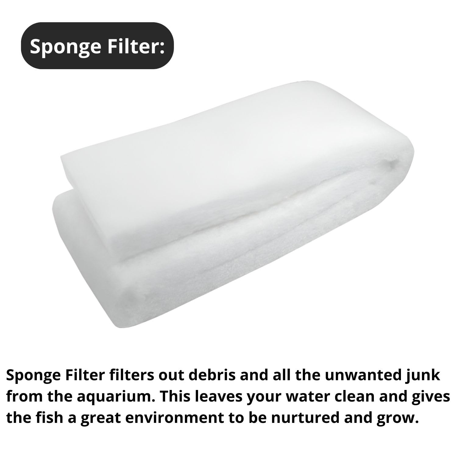 Tunai Bio Filtration 4 in 1 Aquarium Fish Tank Starter Kit Comes with Sponge 1 Piece, Activated Carbon - 250g, Ceramic Media Rings - 250g and Bio Balls - 11 Pcs
